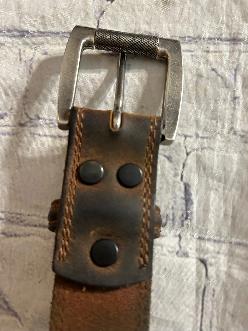 DISTRESSED RUSTIC BROWN CHANGEABLE BUCKLE & RUGGED BLACK  GRAPHIC BUCKLE BELTS